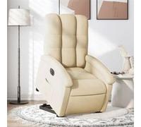 vidaXL – Fauteuil inclinable électrique – Tissu crème