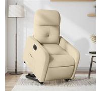 vidaXL Fauteuil Relax - Crème Tissu