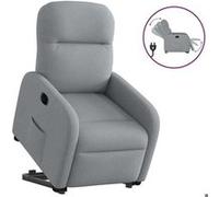 vidaXL Fauteuil inclinable électrique Gris clair