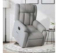 vidaXL Fauteuil inclinable électrique gris clair