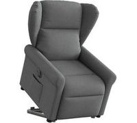 vidaXL Fauteuil inclinable électrique - Gris foncé