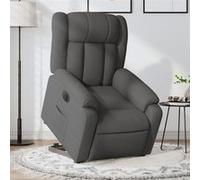 VidaXL Fauteuil inclinable électrique - Gris foncé