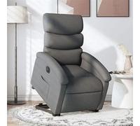 vidaXL stoel électrique réglable tissu gris foncé Gris G