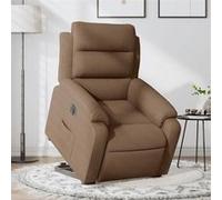 Vidaxl Fauteuil Inclinable Électrique Marron Tissu Marron