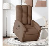 vidaXL stoel électrique réglable tissu marron Marron G