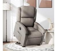 stoel électrique réglable tissu taupe