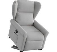 vidaXL Fauteuil inclinable électrique gris nuage tissu