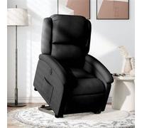 vidaXL Fauteuil inclinable électrique, moderne, dossier et repose-pieds réglables, tissu noir