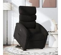 vidaXL stoel électrique réglable tissunoir Noir G