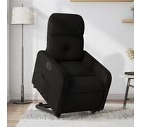 vidaXL Fauteuil électrique réglable en tissu Noir