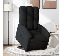 vidaXL stoel électrique réglable tissunoir Noir G