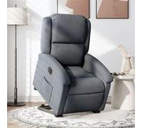 stoel électrique réglable velours gris foncé