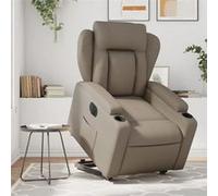 vidaXL stoel électrique similicuir cappuccino Gris G