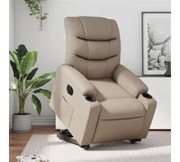 VIDAXL Fauteuil électrique cappuccino