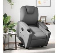 vidaXL stoel électrique similicuir gris Gris G