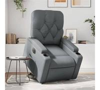 vidaXL Fauteuil inclinable électrique - Gris similicuir
