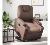 vidaXL Fauteuil inclinable électrique marron similicuir