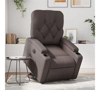 vidaXL Fauteuil inclinable électrique marron similicuir