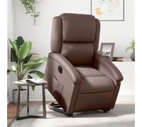 vidaXL Fauteuil inclinable électrique - Marron similicuir