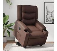 vidaXL stoel électrique similicuir marron Marron G