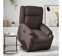 vidaXL stoel électrique similicuir marron Marron G