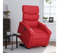 vidaXL stoel électrique similicuir rouge Rouge G