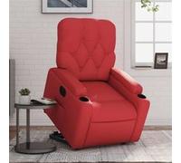 vidaXL stoel électrique similicuir rouge Rouge G