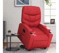 vidaXL stoel électrique similicuir rouge Rouge G