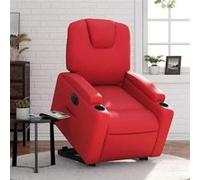 vidaXL stoel électrique similicuir rouge Rouge G