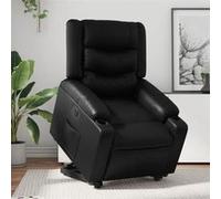vidaXL Fauteuil inclinable électrique en similicuir Noir