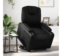 vidaXL Fauteuil inclinable électrique - Noir Similicuir