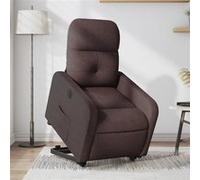 vidaXL Fauteuil inclinable électrique - tissu marron foncé - Marron G