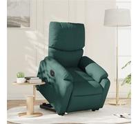 vidaXL stoel électrique tissu vert foncé Vert G
