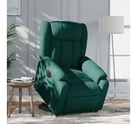 VIDAXL Fauteuil inclinable électrique - Vert foncé
