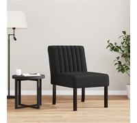vidaXL Fauteuil sans accoudoirs en velours noir