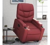 vidaXL Fauteuil inclinable - Rouge bordeaux