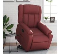 vidaXL Fauteuil Inclinable - Rouge Bordeaux Similicuir