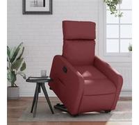 vidaXL - Fauteuil inclinable - Rouge bordeaux