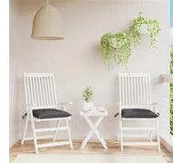 vidaXL Stoelkussens 2 st 40x40x7 cm oxford stof antracietkleurig314860 Anthracite G