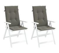 vidaXL Lot de 2 Coussins de Chaise à Dossier Haut, Oreillers de Balcon, Coussins de Sièges Patio Jardin Terrasse Extérieur, 4002415