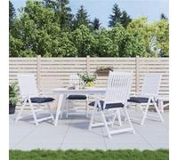 vidaXL Stoelkussens 4 st 40x40x7 cm oxford stof marineblauw378856 G