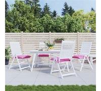 vidaXL Coussins de chaise – Lot de 4 40x40x7 cm tissu Rose