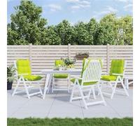 vidaXL Stoelkussens 4 st lage rug oxford stof felgroen377705 Vert G