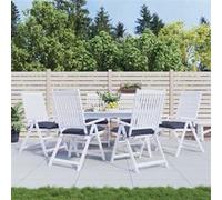 vidaXL Coussins de chaise Lot de 6 – bleu marine 40 x 40 x 7 cm – tissu Oxford