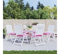 vidaXL Stoelkussens 6 st 40x40x7 cm stof roze361503 G