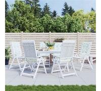 vidaXL Stoelkussens 6 st hoge rug bladpatroon stof361264 G