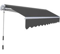 vidaXL Store à bras articulé manuel 300 cm Anthracite