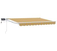 vidaXL Store à bras articulés manuel avec LED, 3,5 x 2 m