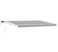 vidaXL Store à bras articulés manuel avec LED vertes et blanches 4,5 × 3 m