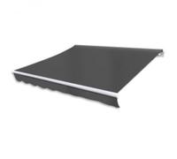 vidaXL, store à bras motorisé, 600 cm, anthracite